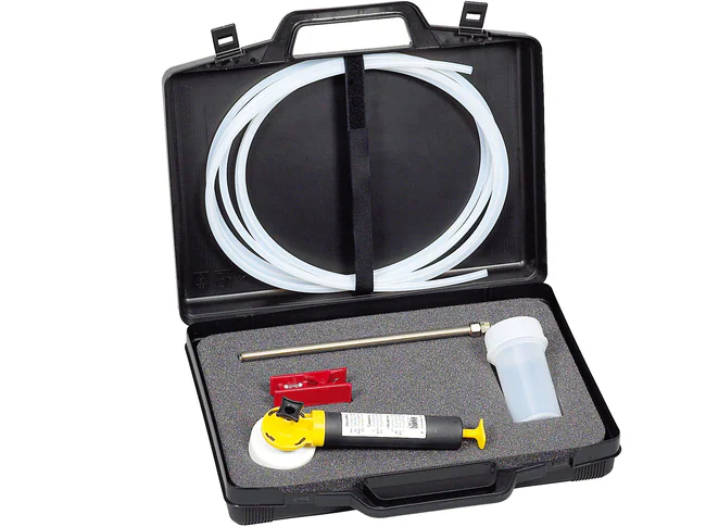 Bürkle MiniSampler PTFE Ultra-Pure Kit with vacuum pump and PFA sample bottle