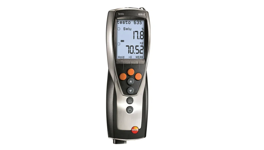 Testo 635-2 temperature and moisture meter with data-logging display